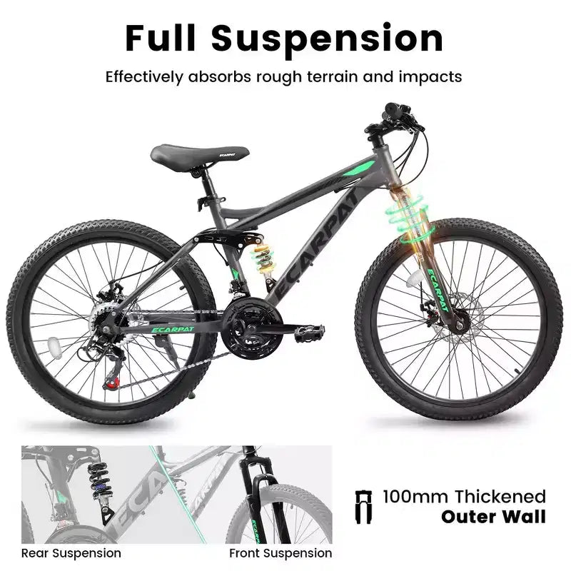 Sturdy Steel Frame for Adults, Commuting, Travel and Off-Road Cycling