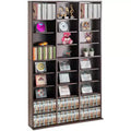 VEVOR Media Storage Cabinet, 9-layer DVD Shelf Holds up to 756 CDs, Adjustable CD Shelves 27 Compartments, Protects & Organizes Music, Movie