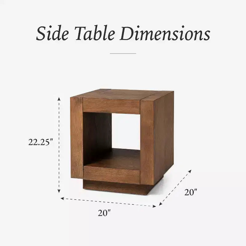Maven Lane Artemis Contemporary Wooden Side Table