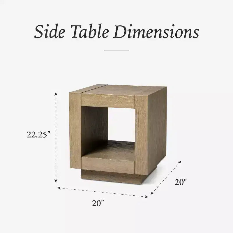 Maven Lane Artemis Contemporary Wooden Side Table