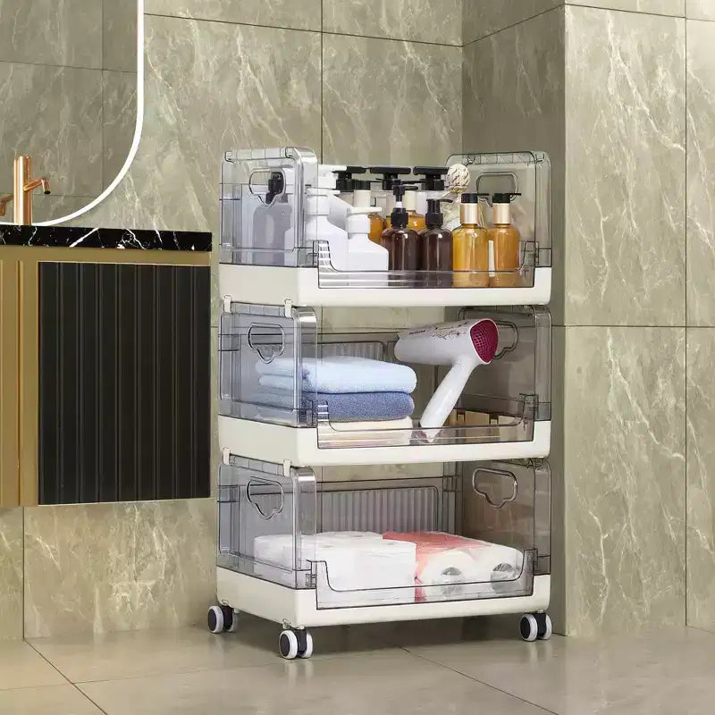 VECELO 3-Tier Small Bookshelf, Storage Organizer, Industrial Shelving Unit for Office or Living Room, Brown