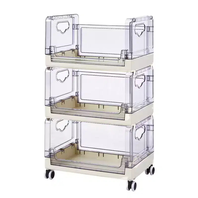 VECELO 3-Tier Small Bookshelf, Storage Organizer, Industrial Shelving Unit for Office or Living Room, Brown