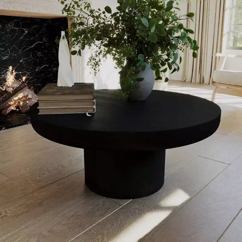 Maven Lane Owen Wooden Round Coffee Table 36