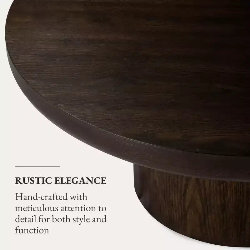 Maven Lane Owen Wooden Round Coffee Table 36