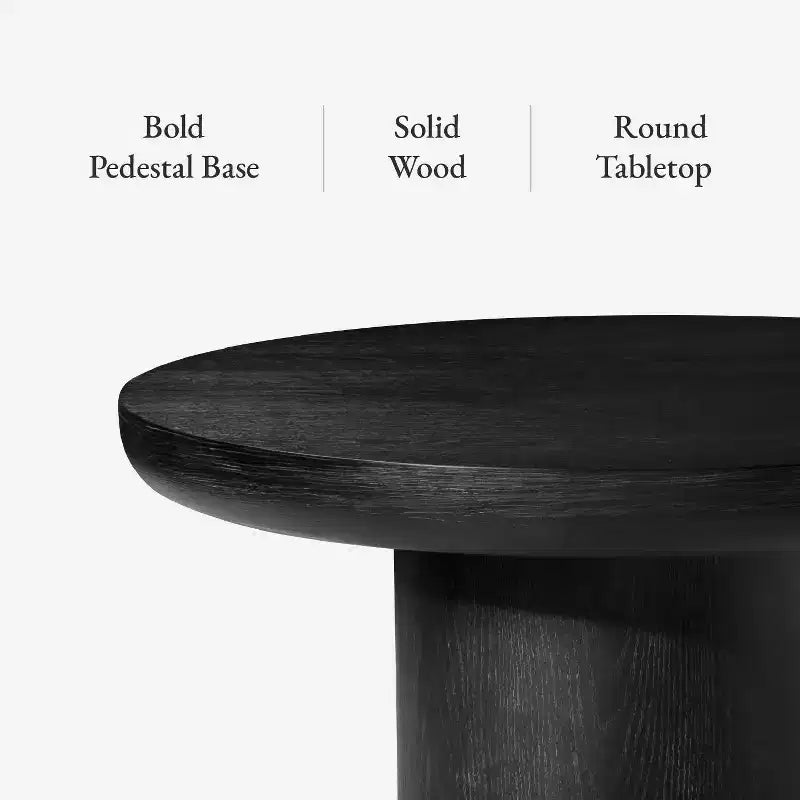Maven Lane Owen Wooden Round Coffee Table 36