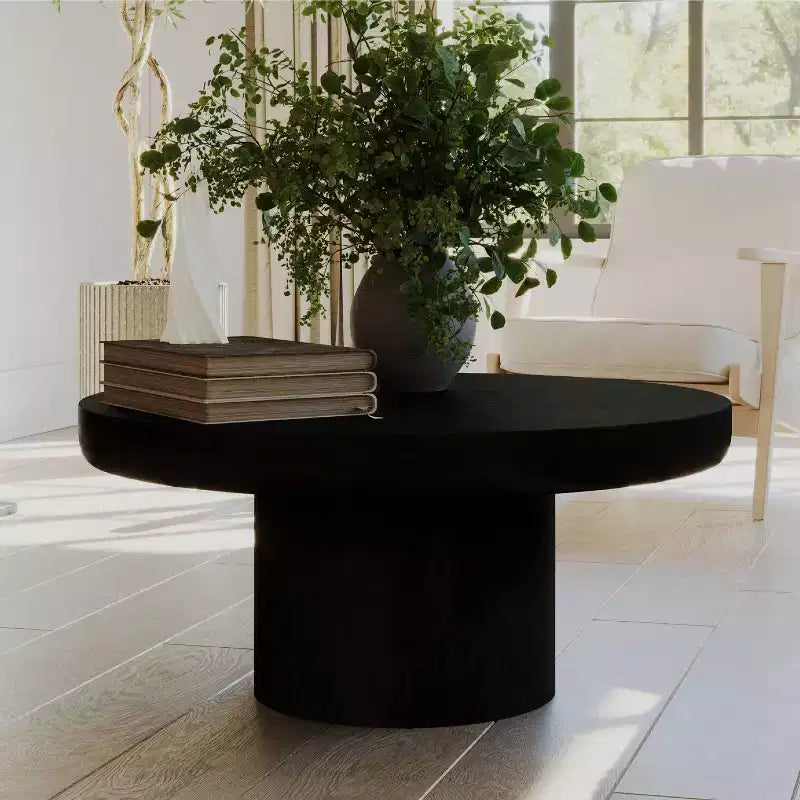 Maven Lane Owen Wooden Round Coffee Table 36