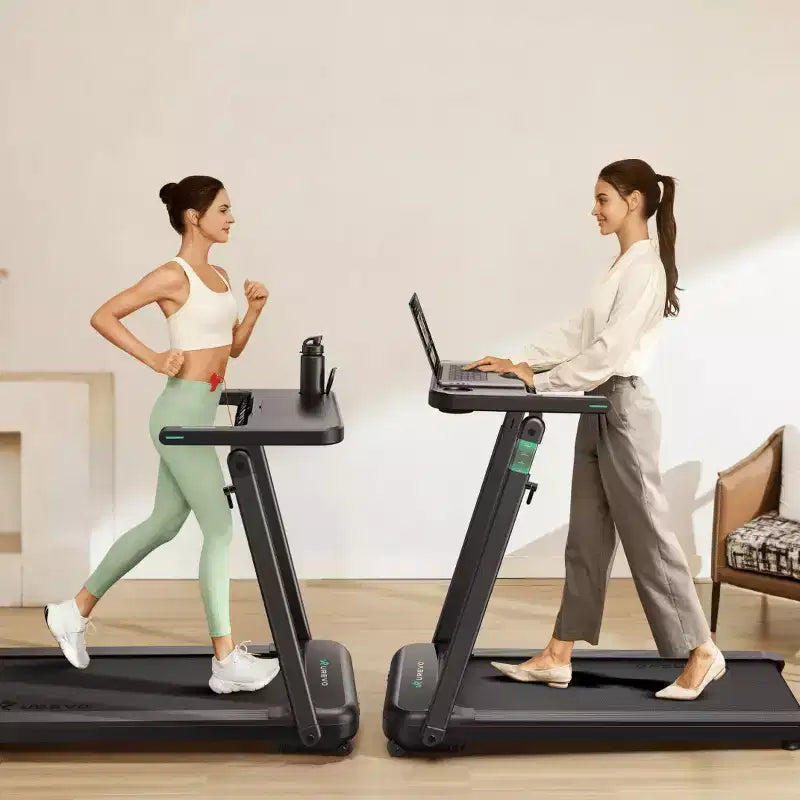 Tapis de course UREVO Foldi 3S avec bureau | Réglable, pliable, intelligent