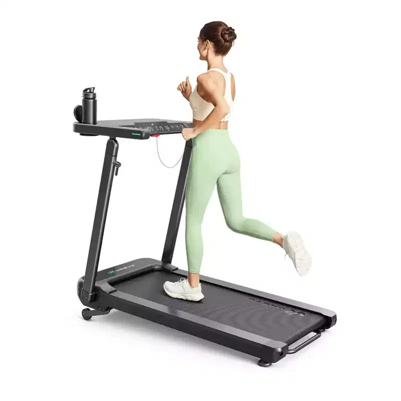 Tapis de course UREVO Foldi 3S avec bureau | Réglable, pliable, intelligent