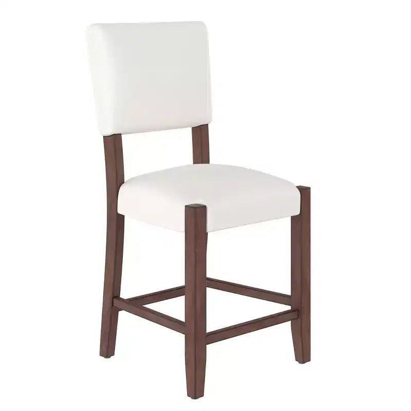 5 PCS Bar Height Dining Set with 4 Upholstered Bar Stool&Faux Marble Table, Counter Height Dining Set Bistro Dining Set, Mid-century Modern-ModernLuxe