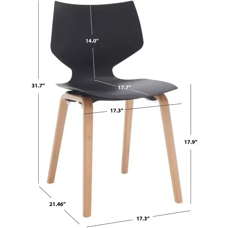 Darnel Molded Plastic Dining Chair (Set of 2) - SFV6903 - Safavieh Couture