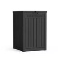 Chic Crate-Package Delivery Box, Large Lockable Storage Box, Double-Wall Resin Outdoor Package Delivery And Waterproof Deck Box For Porch, Patios