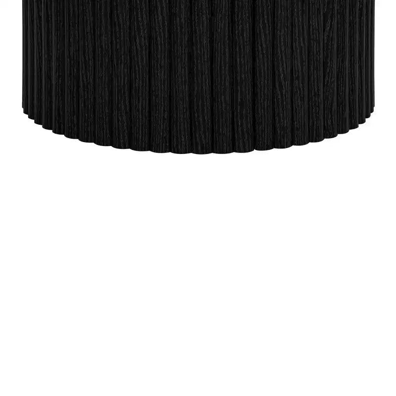 Round Nesting Coffee Table End Table Cocktail Table Accent Table SIde Table Center Table, Natural/Black-ModernLuxe
