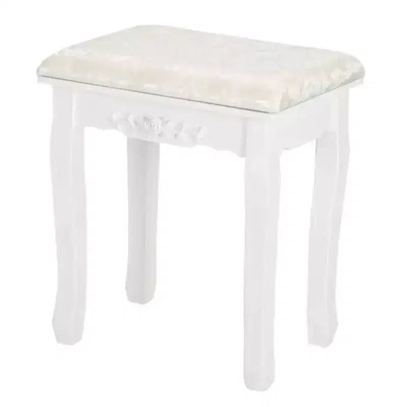 Karl Home | Coiffeuse avec bande lumineuse LED tactile et tabouret