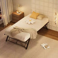 Garvee Stand-Up Twin Pop-Up Trundle Bed Frame with Locking Casters & Metal Slat Support