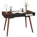 Computer Desk with Drawer, Wood Writing Home Desk, Modern Simple Study Desk