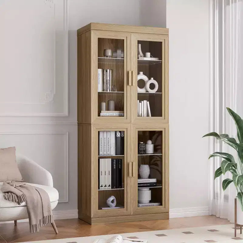 PexFix Wood Accent Cabinet with Adjustable Shelves