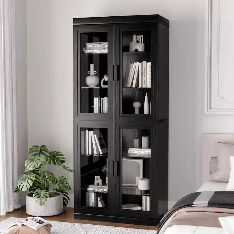 PexFix Wood Accent Cabinet with Adjustable Shelves