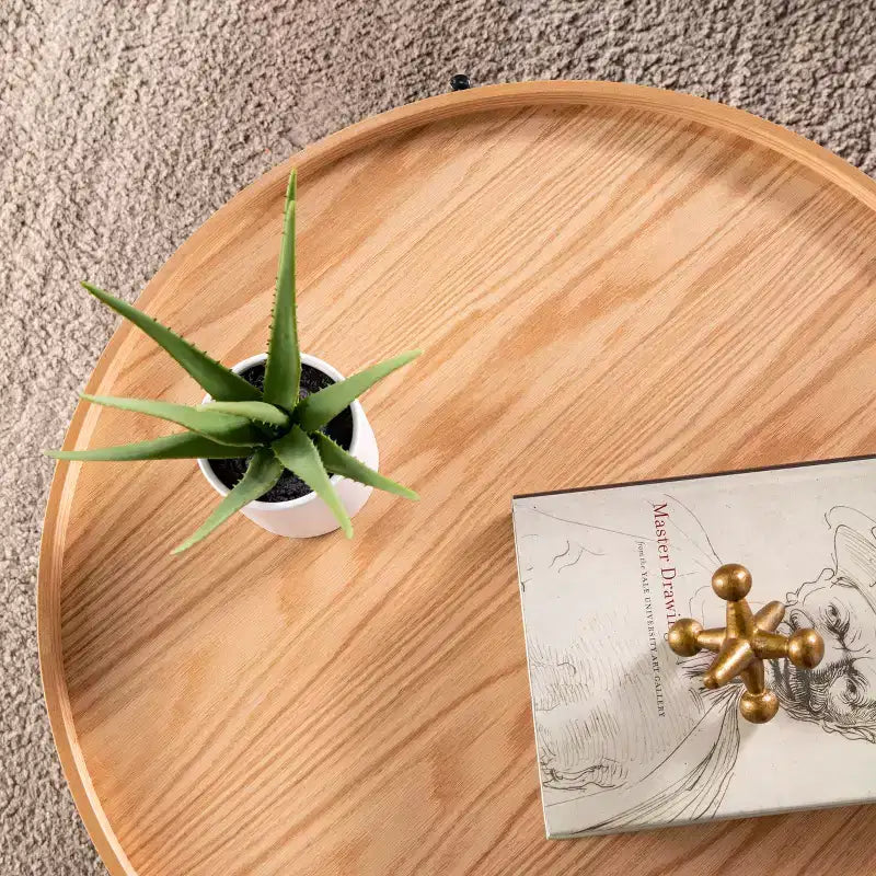 Verlington Round Cocktail Table - Natural - SEI