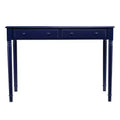 Janice Farmhouse 2-Drawer Writing Desk - Blue - SEI