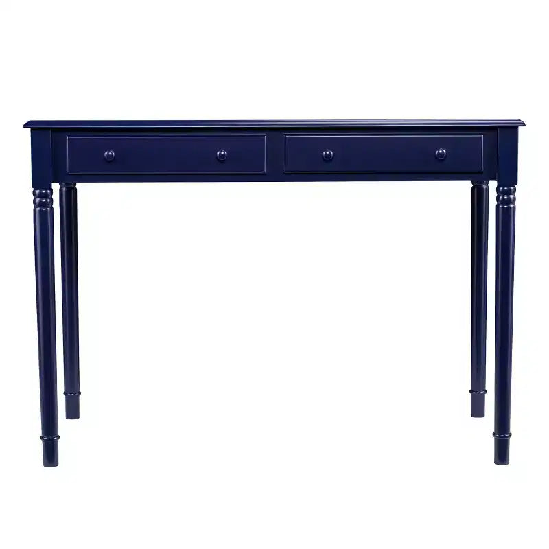 Janice Farmhouse 2-Drawer Writing Desk - Blue - SEI