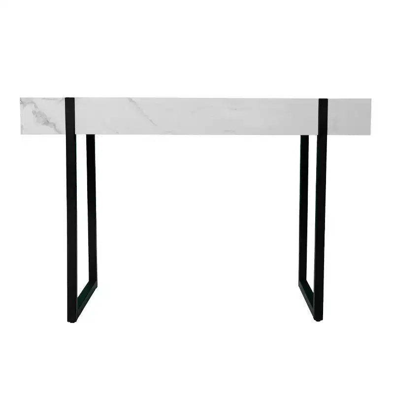 Rangley Modern Faux Marble Desk - White - SEI