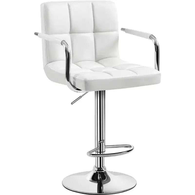 Tabouret de bar pivotant en cuir PU Yaheetech réglable en hauteur pour salle à manger, comptoir de bar