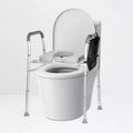Toilet Seat Riser for Seniors, Raised Toilet Seat with Handles, Adjustable Height & Width, 300lbs Weight Capacity