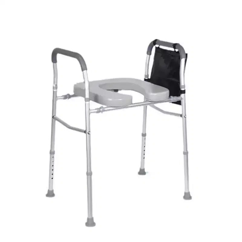 Toilet Seat Riser for Seniors, Raised Toilet Seat with Handles, Adjustable Height & Width, 300lbs Weight Capacity