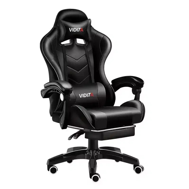 Chaise de jeu ergonomique avec support lombaire Design de course élégant