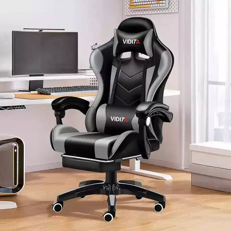 Ergonomic Gaming Chair with Lumbar Support  Sleek Racing Design