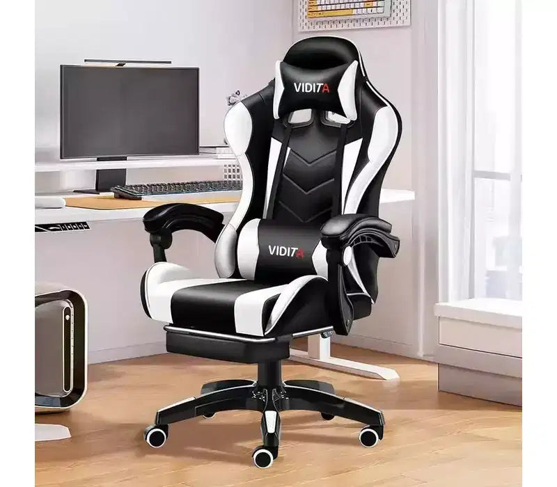 Chaise de jeu ergonomique avec support lombaire Design de course élégant
