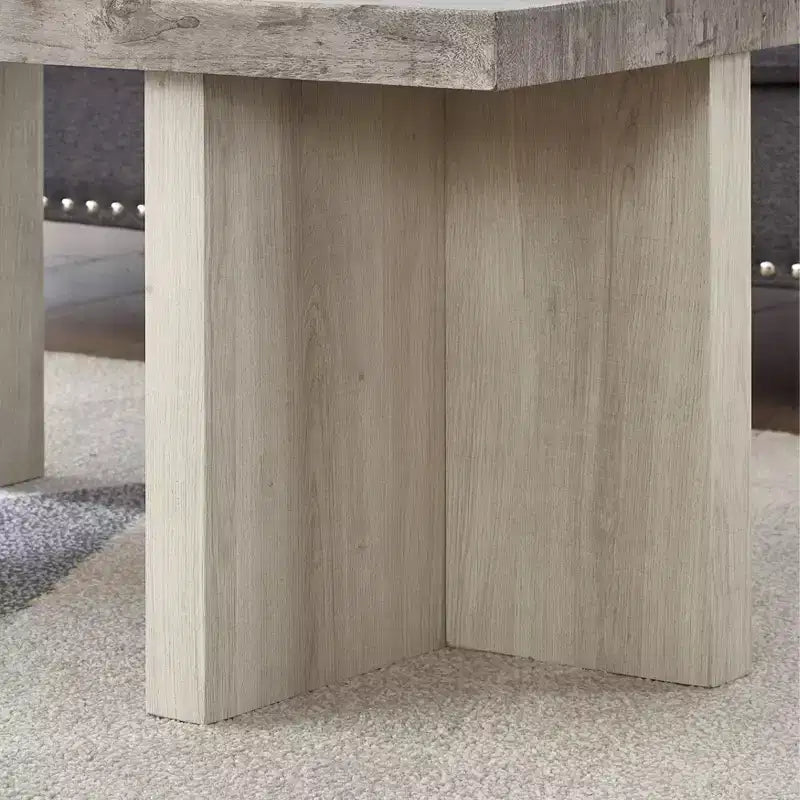 Roundhill Furniture Mchome 3-Piece Coffee Table Set, Coffee Table and Two End Tables