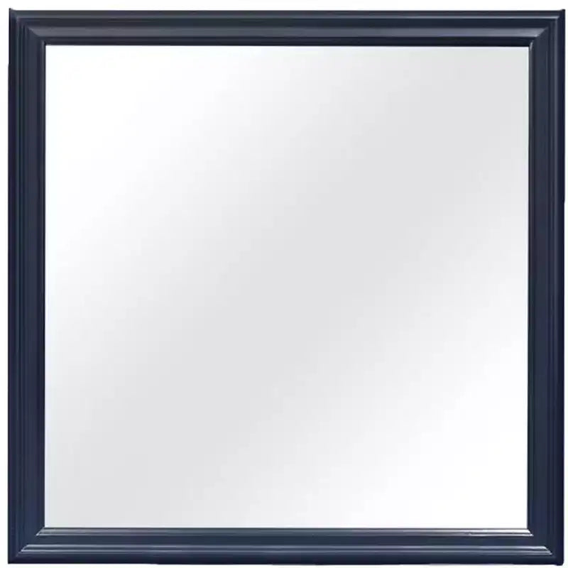 HomeRoots 38 Blue Square Wood Framed Accent Mirror