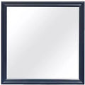 HomeRoots 38 Blue Square Wood Framed Accent Mirror