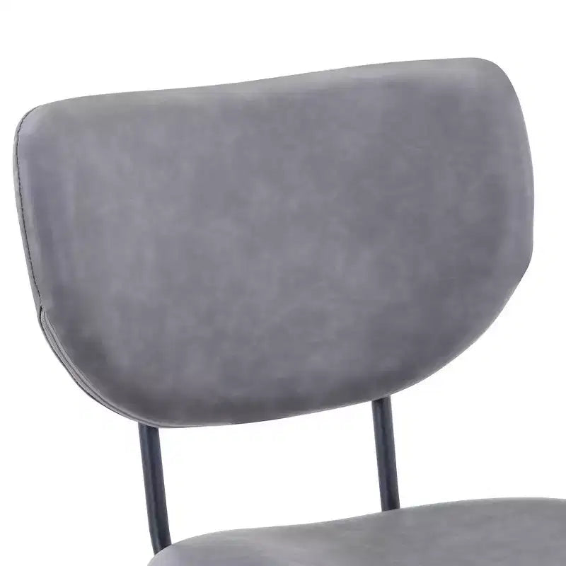 Jofran,Modern Faux Leather Split-Back Upholstered Counter Height Barstool (Set of 2)