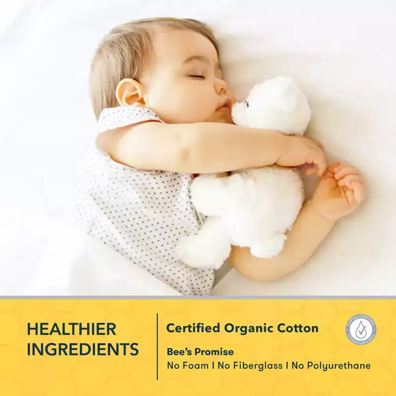 Le matelas de mini-lit de bébé 2 étapes Nature Bee Organic