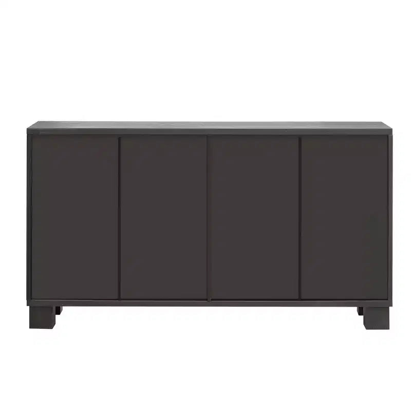 Merax Elegant Sideboard Buffet Cabinet with Adjustable Shelves & Gold Handles