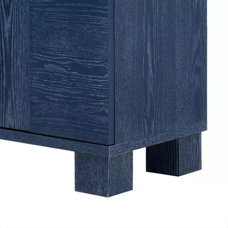 Merax Elegant Sideboard Buffet Cabinet with Adjustable Shelves & Gold Handles