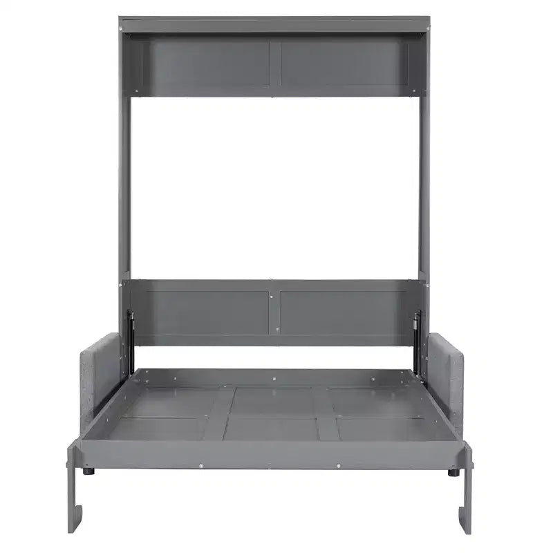 CLIHOME Lit escamotable pleine grandeur avec coussin pour petits espaces