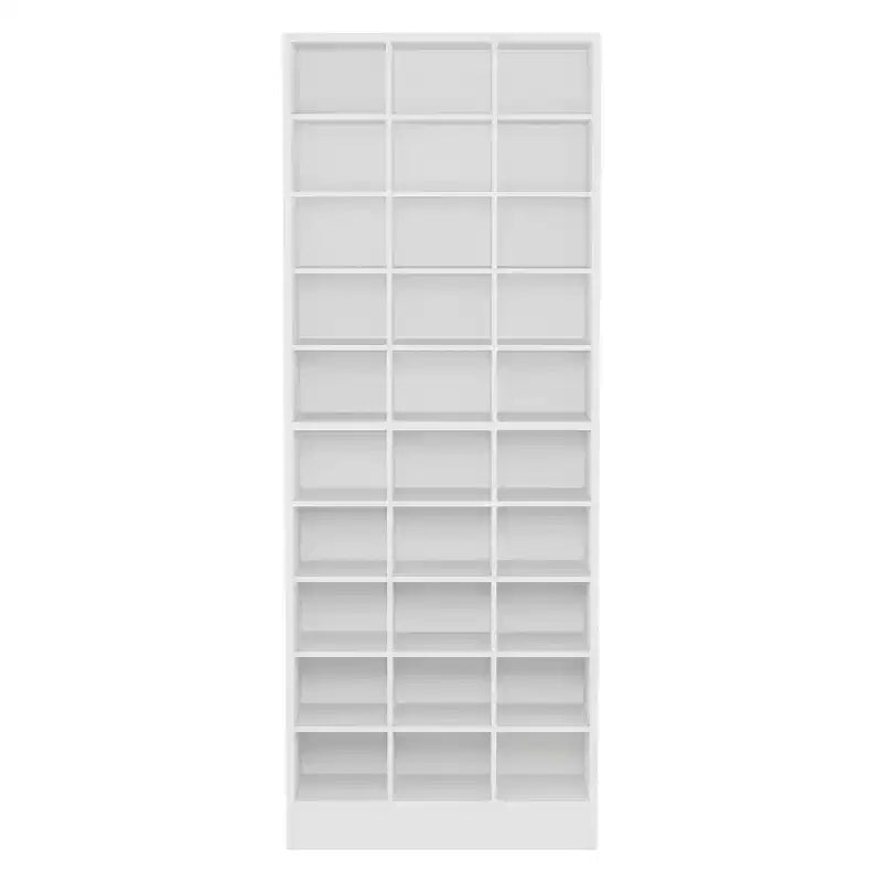 MAYEERTY 10-Tier Shoe Rack 30 Cubbies Fit Small Spaces Entryway Home Decor