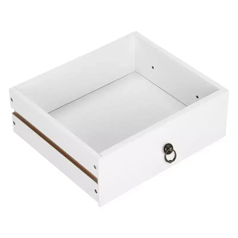 Karl Home 1-Drawer White MDF 18.11in. W Nightstands