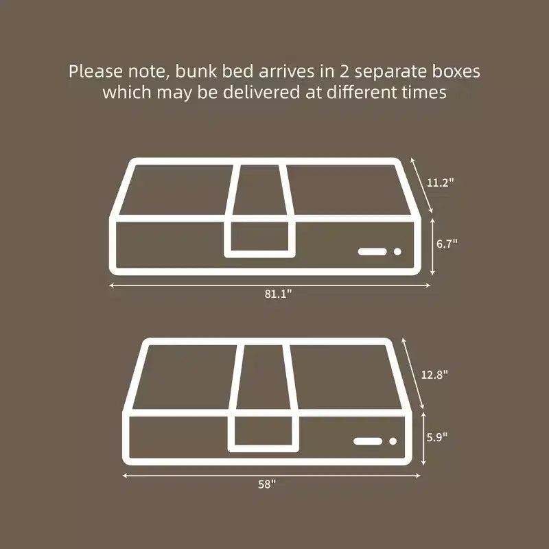 Twin over Full Bunk Bed with Ladder,Wooden Bunk Bed with High Guardrail ,No Box Spring Needed,Natural