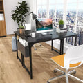 MAYEERTY Computer Desk with Storage, Modern Writing Desk with Fabric Drawers for Home Office