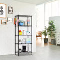 4-Shelf Storage Shelving Unit, Adjustable Metal Wire Racks Heavy Duty Standing Shelf Organizer for Kitchen, Closet, Pantry, Garage, Bathroom, Laundry