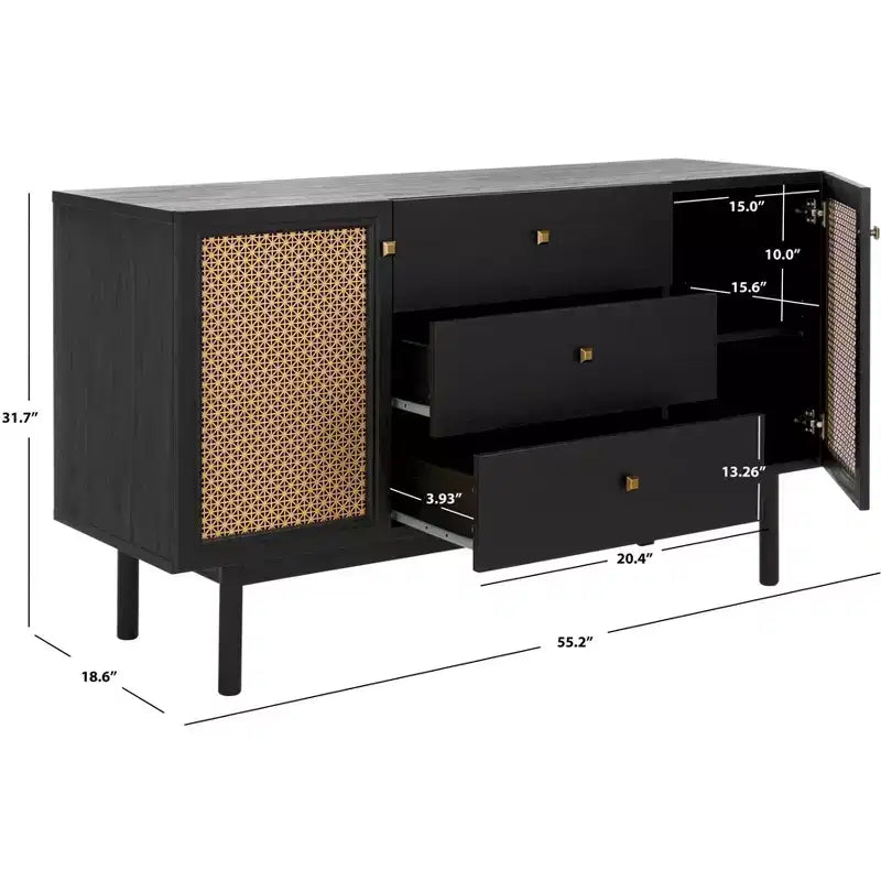 Piran 2 Door 3 Drawer Sideboard/Media Stand - MED9631 - Safavieh