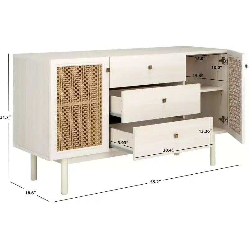 Piran 2 Door 3 Drawer Sideboard/Media Stand - MED9631 - Safavieh