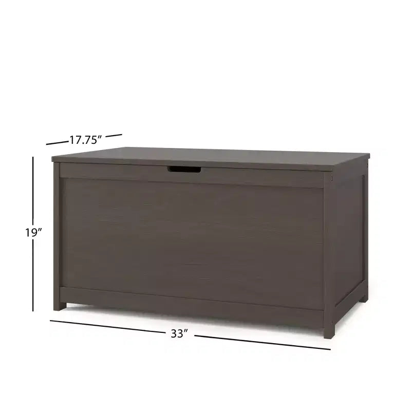 Child Craft Harmony 33 inch Wood Toy Box, Large Storage Chest, 2 Safety Hinges, Standard Ventilation Hole on Back, 6 Cubic Feet of Storage