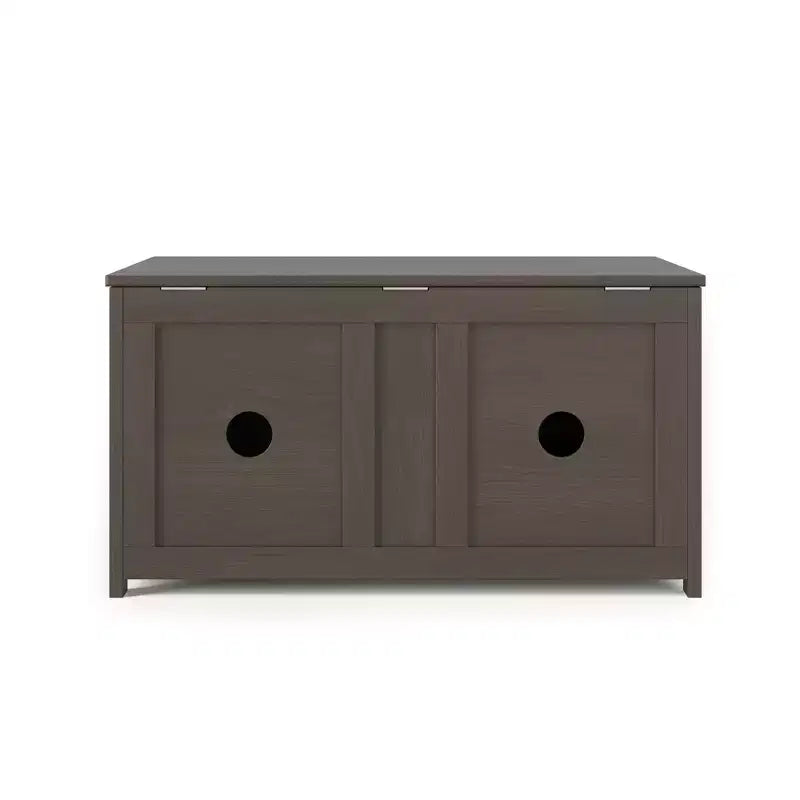 Child Craft Harmony 33 inch Wood Toy Box, Large Storage Chest, 2 Safety Hinges, Standard Ventilation Hole on Back, 6 Cubic Feet of Storage
