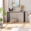 Rosary Blenn Console Table  47 Triangular Metal Frame