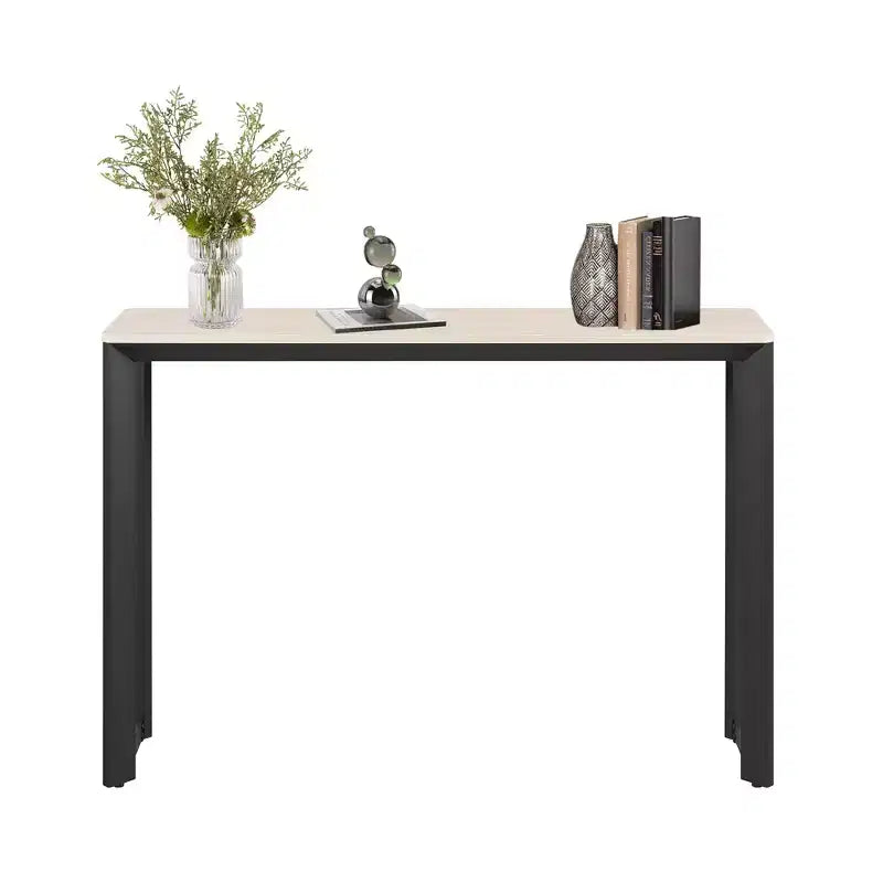 Table console Rosary Blenn 47, piétement triangulaire en métal